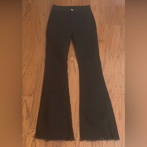 Black high rise rugged jeans- Size Small -Tall